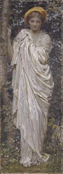  Path Oil Painting - A Footpath female figures Albert Joseph Moore